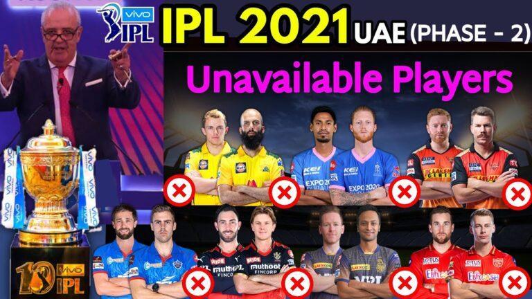 IPL 2nd Phase Replacement and New Players 2021