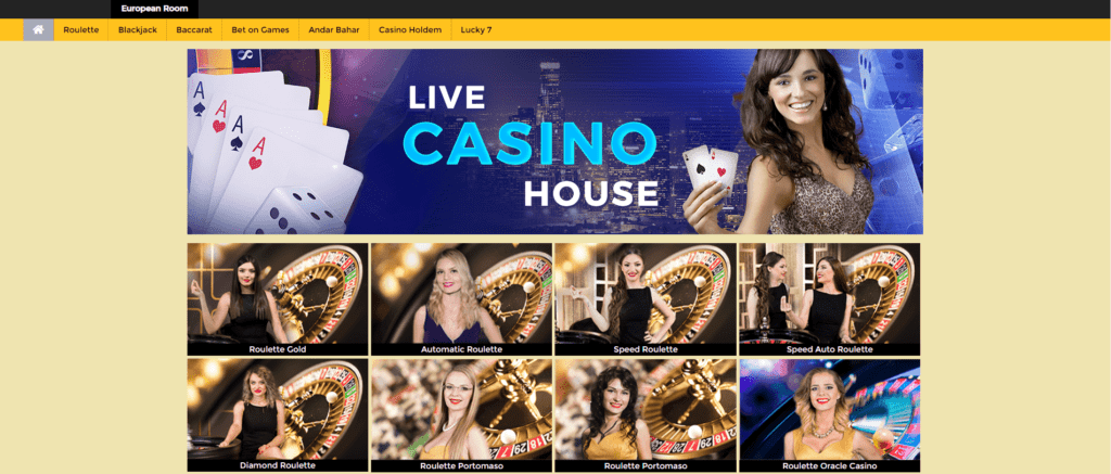European-room online casino game